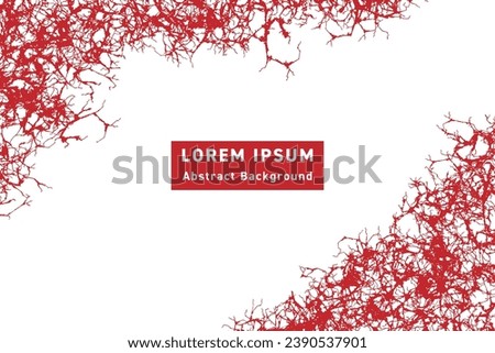 The background of a decadent atmosphere composed of cracks, spines and blood vessels. The background is transparent.