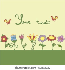 Background with decoration