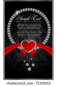 background  for decoration with red heart