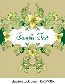 background from decorative flowers