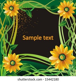 background from decorative flowers