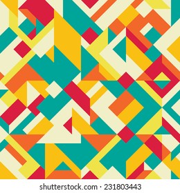 Background with decorative geometric and abstract elements. Vector illustration.