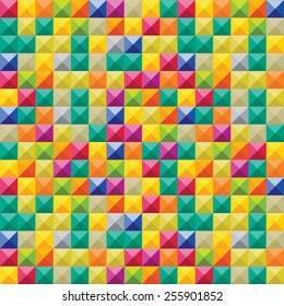 Background with decorative geometric and abstract elements. Vector illustration.