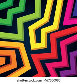 Background with decorative geometric and abstract elements. Vector illustration