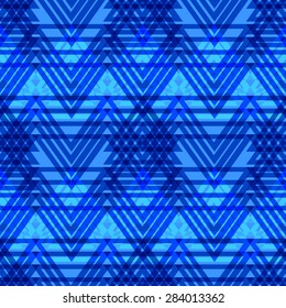 Background with decorative geometric and abstract elements.Colorful chevron seamless pattern background.