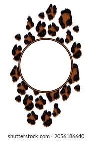 Antecedentes con una estampada decorativa de leopardo. Ornamento estilizado animal, textura de piel.