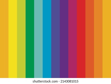 Background of decorative multi-colored curves in bars.