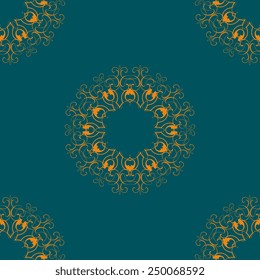 Background with decorative ornament. Vector illustration. Abstract