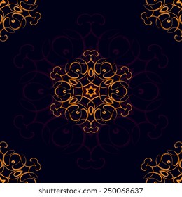 Background with decorative ornament. Vector illustration. Abstract