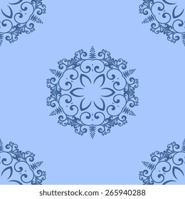 Background with decorative ornament. Wallpaper pattern