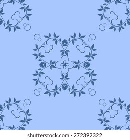 Background with decorative ornament. Wallpaper pattern