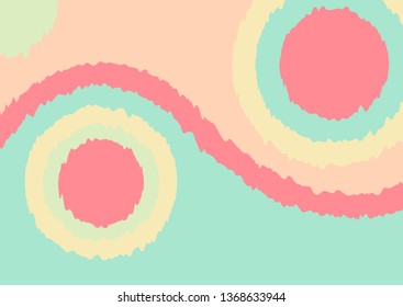 Background with decorative spots in pastel colors. Abstract vector background. EPS10. Horizontal composition A4