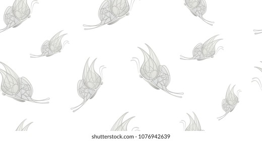background of delicate butterflies