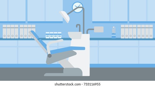 Antecedentes del diseño plano vectorial odontológico. Diseño horizontal.