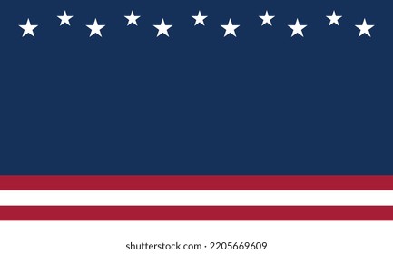 Hintergrund mit der Flagge der USA. Vektor. Illustration