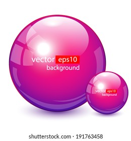 Background design, 3d purple spheres