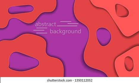 background design in 3D style dynamic texture. EPS10 vector background, paper cut, Vector graphics, ready layout for business card design, print and web products