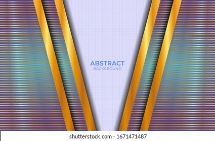 Background Design Abstract Blue And Gold