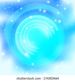 Background design, abstract bright blue magic backdrop, Vector eps10, contains transparencies.