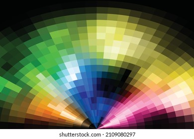Background design, abstract bright rainbow magic backdrop Vector, free image