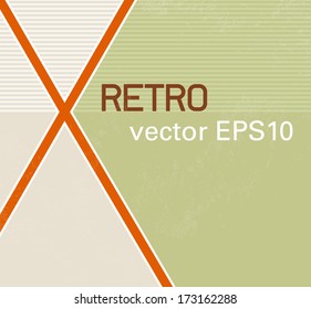 Diseño de fondo con marca transversal abstracta - estilo retro