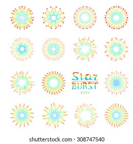 Background design with abstract fireworks and salute. art