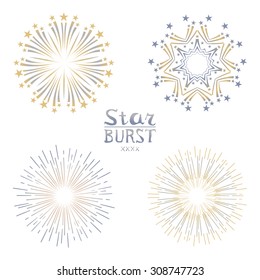 Background design with abstract fireworks and salute. art
