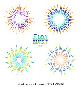 Background design with abstract fireworks and salute. art