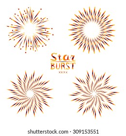 Background design with abstract fireworks and salute. art