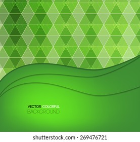 Background design, abstract green backdrop. Vector Illustration