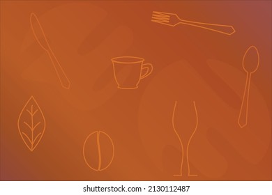 Background design of abstract shapes