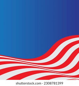 Background design with American independence day theme