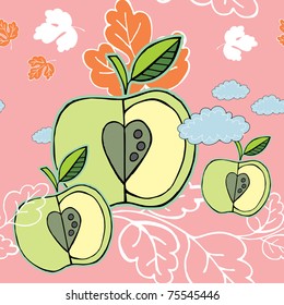 background design with apple