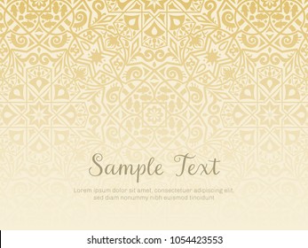 Background design in arabesque style. Gradual texture, perfect for backgrounds, wallpapers and invitation designs. Vector illustration.
