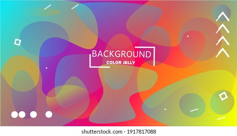 background design, attractive colorful jelly