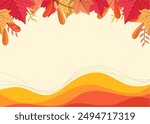 background design with autumn theme	