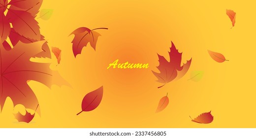 Background design with autumn theme.