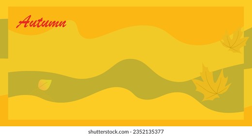 Background design with autumn theme