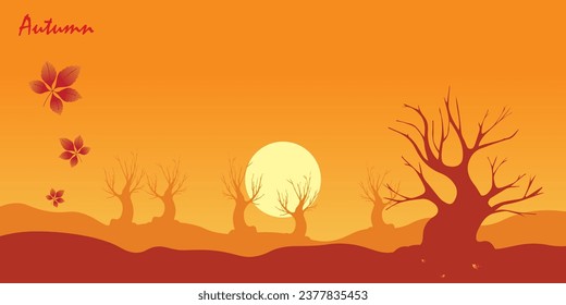 Diseño de fondo con un tema otoñal.