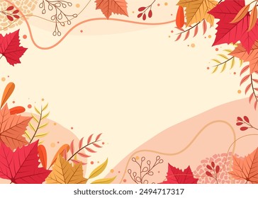 background design with autumn theme	