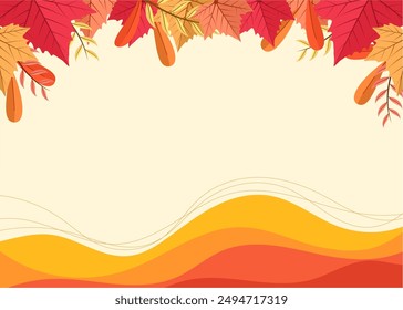 background design with autumn theme	