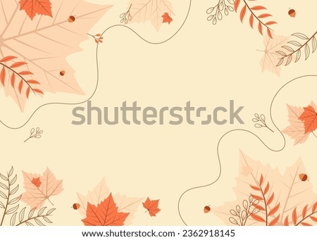 background design with autumn theme