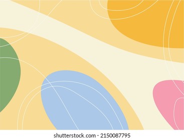 background design or backgrounds with curved lines and blobs in pastel colors