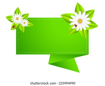 background for a design with beautiful flowers, vector illustration