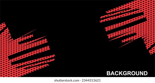 BACKGROUND DESIGN BLACK AND RED COLOR WITH DOTS PATTERN