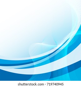 Background design with blue lines  illustration