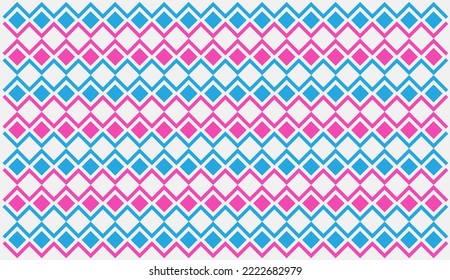 background design of blue and pink abstract waves with modern diamond variations.