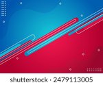background design with blue and red colors. geometric background