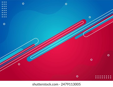 diseño de fondo con colores azul y rojo. fondo geométrico