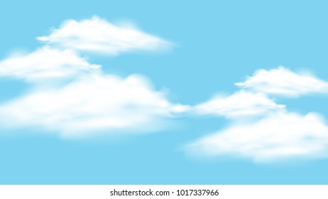 Background design with blue sky illustration